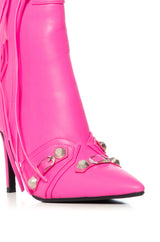 AZALEA WANG BROOKLYN HOTPINK BOOTIE