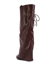 AZALEA WANG FLEURETTE WESTERN BOOT IN CHOCOLATE BROWN