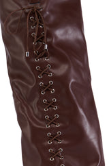 AZALEA WANG FLEURETTE WESTERN BOOT IN CHOCOLATE BROWN