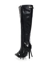 AZALEA WANG JUST FOR YOU STILETTO BOOT IN BLACK