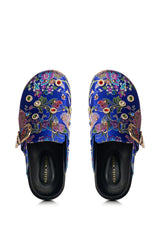 AZALEA WANG QUINBY BROCADE CLOG IN BLUE