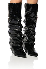 AZALEA WANG SIF WEDGE BOOT IN BLACK