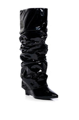AZALEA WANG SIF WEDGE BOOT IN BLACK