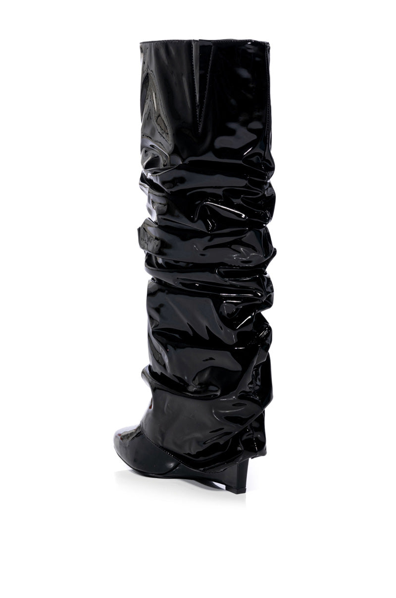 AZALEA WANG SIF WEDGE BOOT IN BLACK