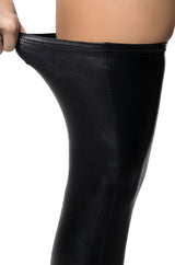 AZALEA WANG TRIM SUREVA STRETCH BOOT IN BLACK