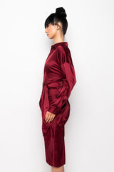 BABY COME BACK MAXI BUTTON UP MINI DRESS