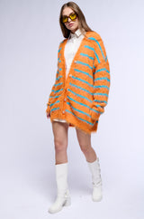 BABY FRESH OVERSIZED FUZZY CARDIGAN