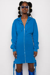 BACK TO BACK HOODIE SWEATSHIRT DRESS