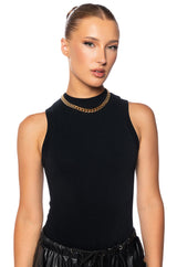 BACK TO THE BASICS HIGH NECK BODYSUIT