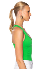 BACK TO THE BASICS ZIP FRONT BODYSUIT