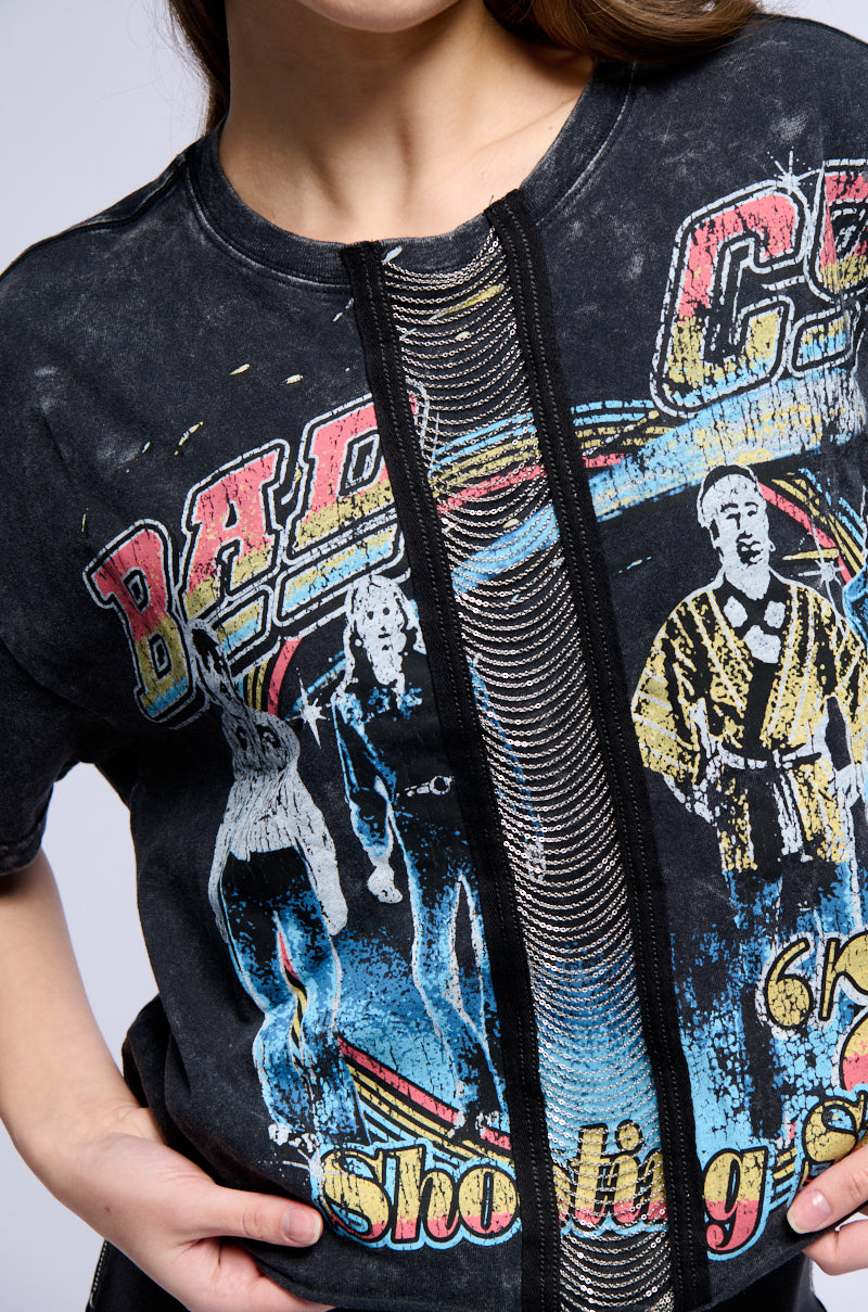 BAD COMPANY CHAIN DETAIL CROPPED TEE