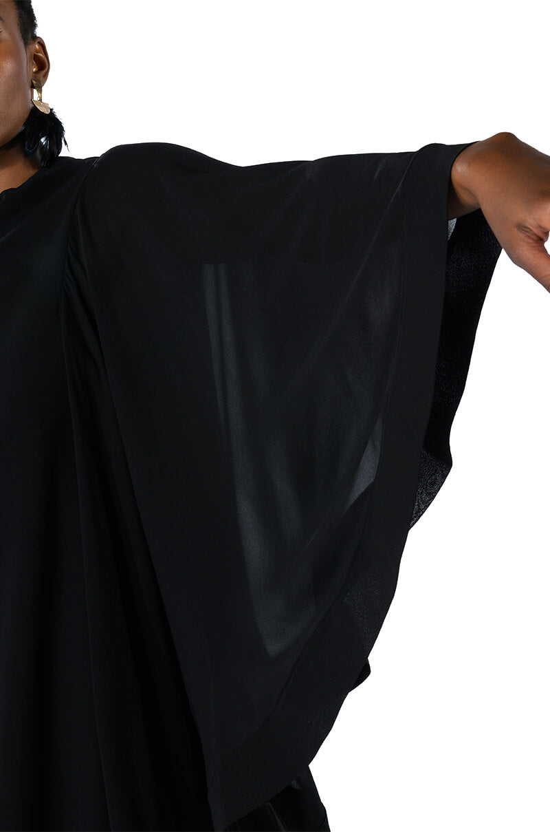 BAD ROMANCE RELAXED DRAPE MINI DRESS