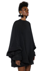 BAD ROMANCE RELAXED DRAPE MINI DRESS