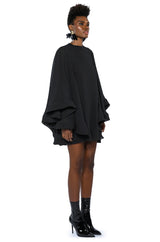 BAD ROMANCE RELAXED DRAPE MINI DRESS