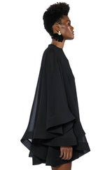 BAD ROMANCE RELAXED DRAPE MINI DRESS