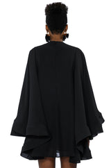 BAD ROMANCE RELAXED DRAPE MINI DRESS