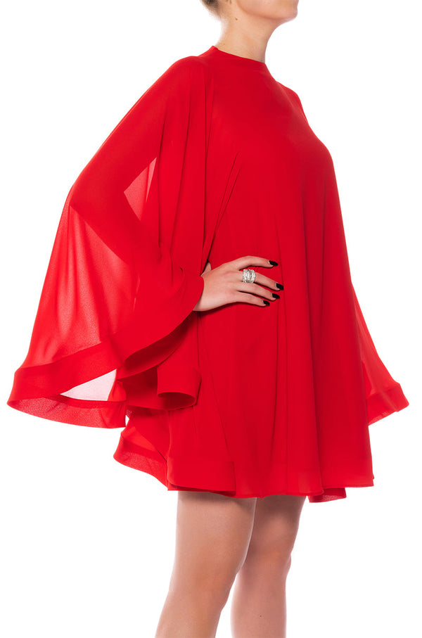 BAD ROMANCE RELAXED DRAPE MINI DRESS