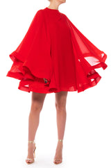 BAD ROMANCE RELAXED DRAPE MINI DRESS