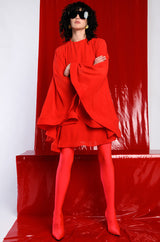 BAD ROMANCE RELAXED DRAPE MINI DRESS