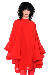 BAD ROMANCE RELAXED DRAPE MINI DRESS