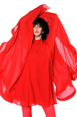 BAD ROMANCE RELAXED DRAPE MINI DRESS