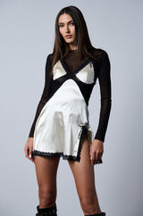 BALLET CORE LACE MINI DRESS