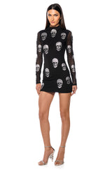 BARE BONES EMBELLISHED MINI DRESS