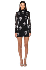BARE BONES EMBELLISHED MINI DRESS