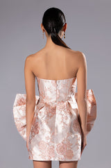 BAROQUE LOVE AFFAIR CORSET BOW MINI DRESS