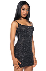 BEA EMBELLISHED BODYCON MINI DRESS