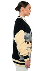 BEARY COZY KNITTED CARDIGAN