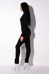BEAT THE ODDS TEXTURED CATSUIT