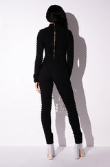 BEAT THE ODDS TEXTURED CATSUIT