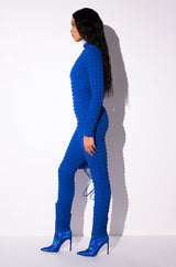 BEAT THE ODDS TEXTURED CATSUIT