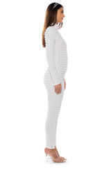BEAT THE ODDS TEXTURED CATSUIT