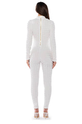 BEAT THE ODDS TEXTURED CATSUIT