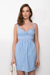BELIEVE ME OPEN BACK MINI DRESS