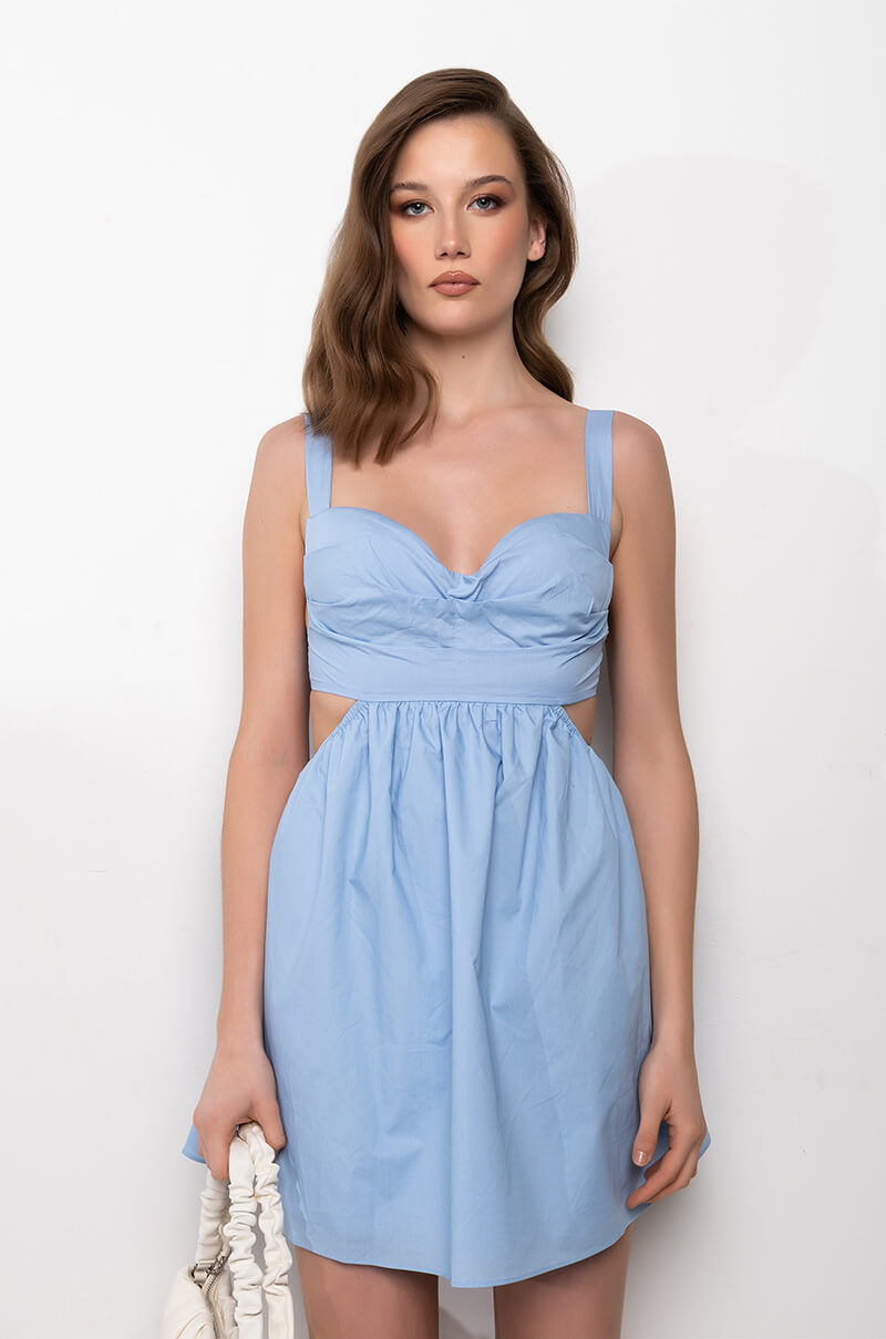 BELIEVE ME OPEN BACK MINI DRESS