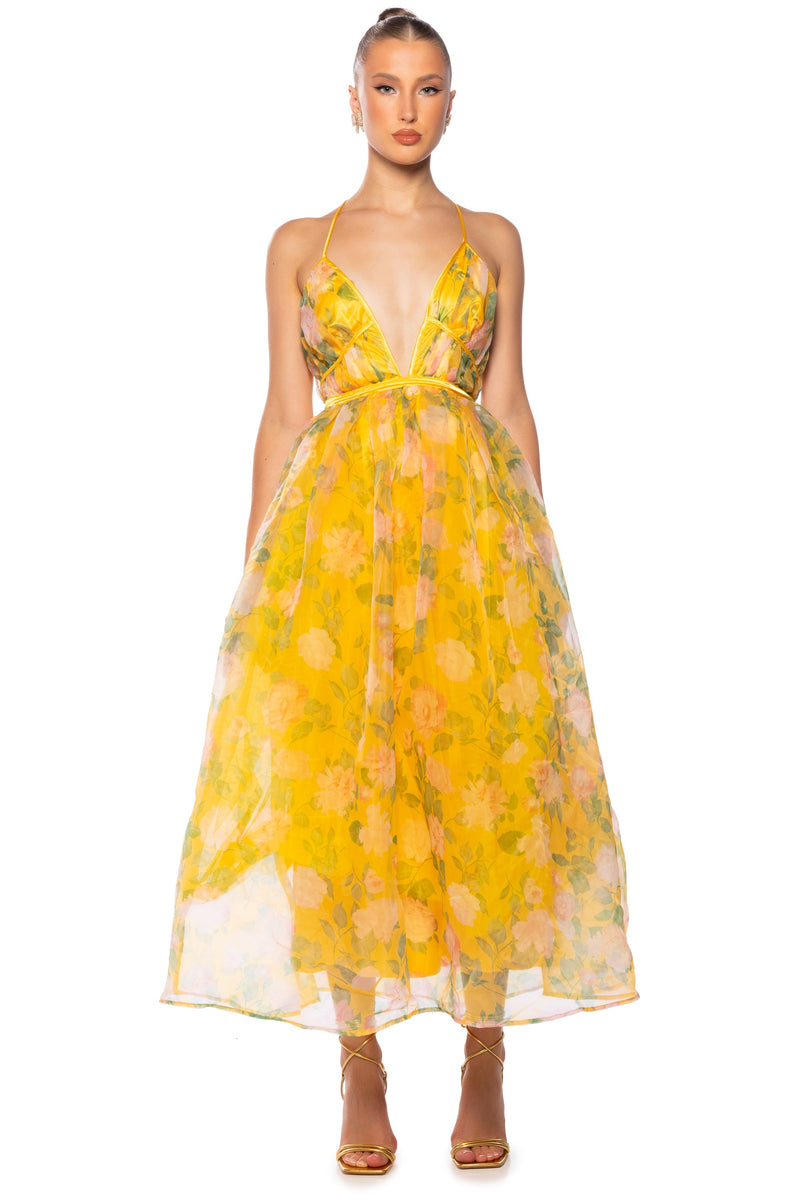 BELLE FLORAL MAXI DRESS