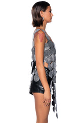 BENEATH THE SURFACE EMBELLISHED SLEEVELESS TOP