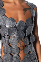 BENEATH THE SURFACE EMBELLISHED SLEEVELESS TOP