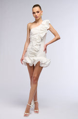 BEST DRESSED RUFFLED MINI DRESS