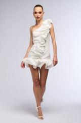 BEST DRESSED RUFFLED MINI DRESS