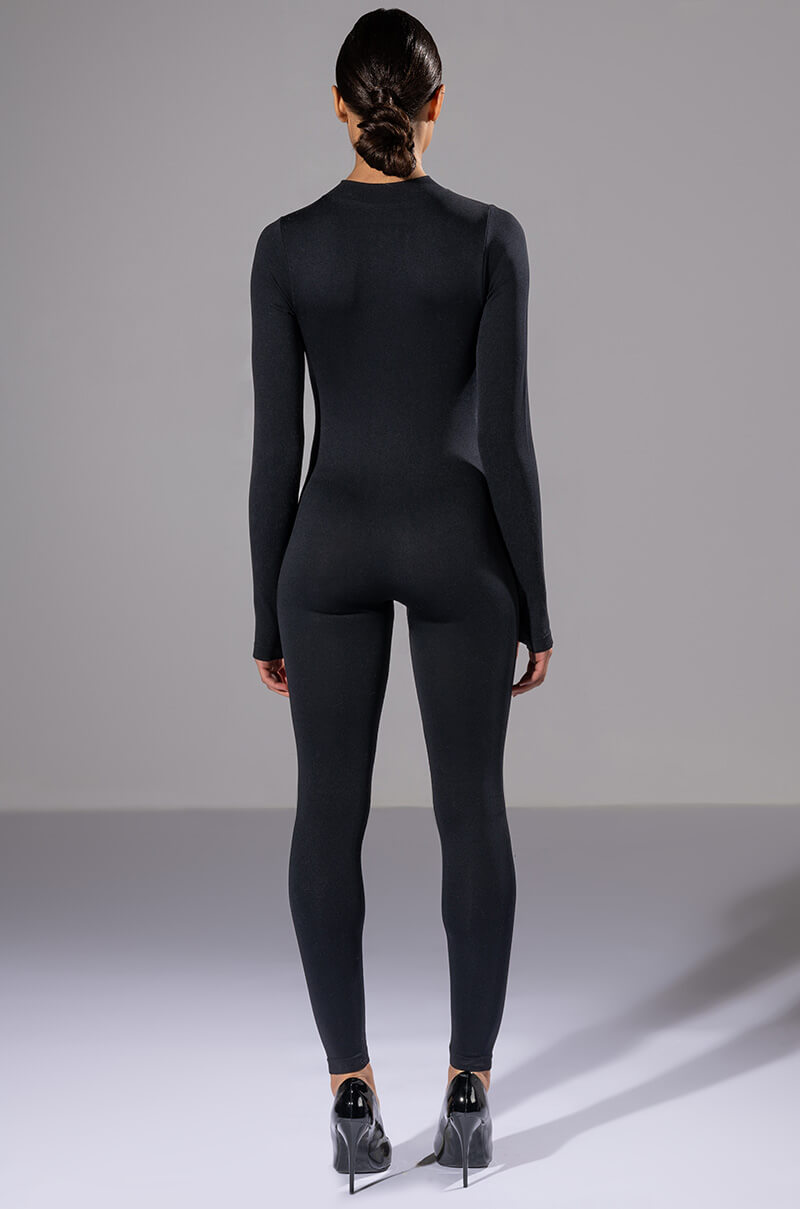 BEST WITH ANYTHING ZIP UP CATSUIT