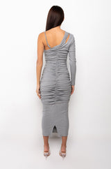 BEST YET MIDI ONE SLEEVE DRESS