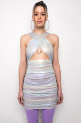 BETTER FOR IS RHINESTONE MINI DRESS