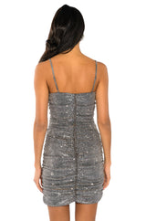 BETTER THAN EVER SLEEVELESS RHINESTONE MINI DRESS
