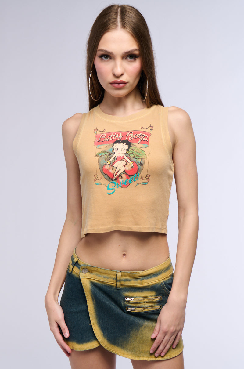 BETTY BOOP GIRL GRAPHIC TANK TOP