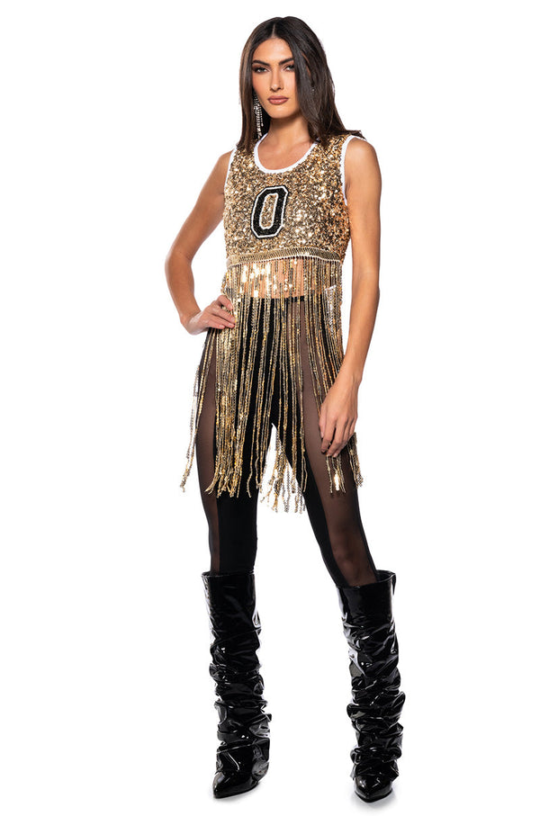 BIG WINS FRINGE TANK TOP