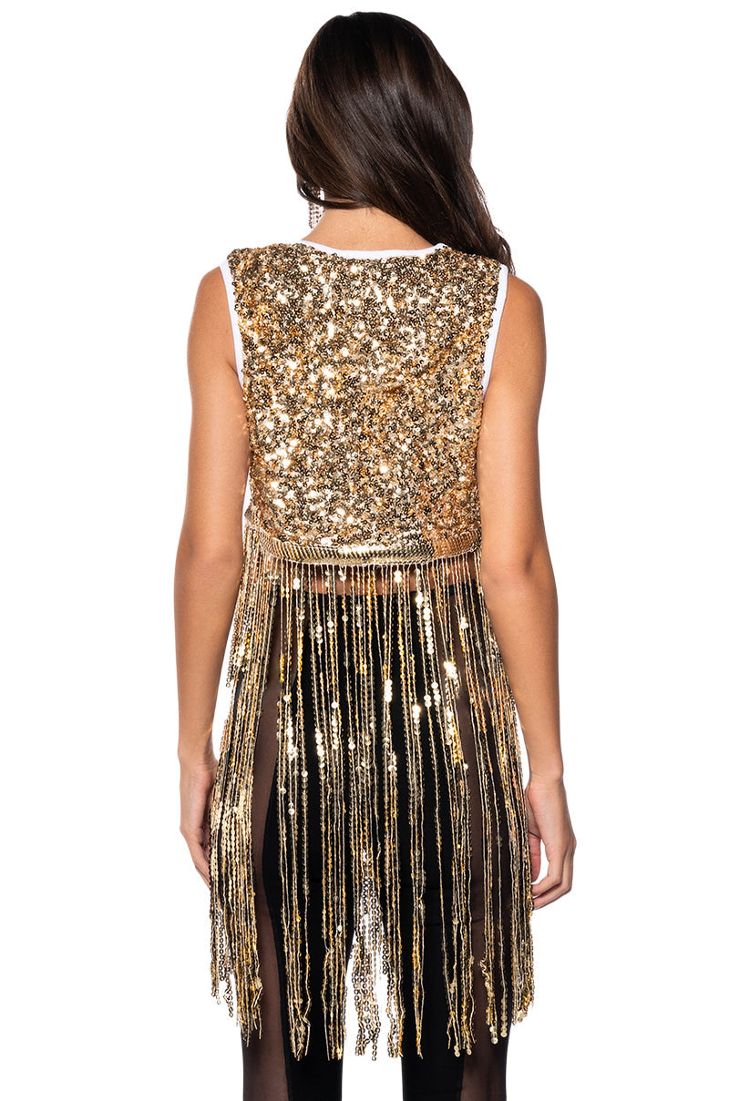 BIG WINS FRINGE TANK TOP